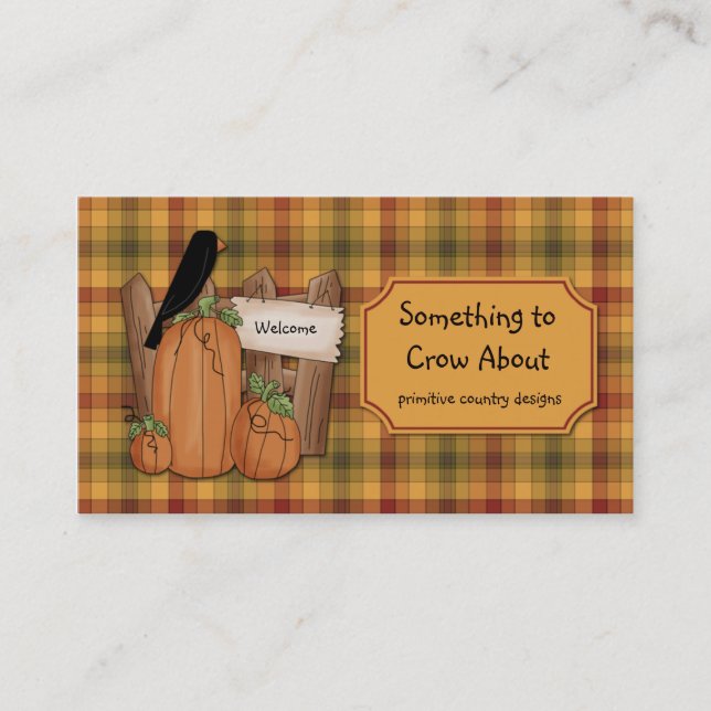 Primitive Crows Country Design Business Card (Front)