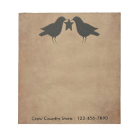 Primitive Crows Custom Notepad