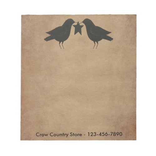 Primitive Crows Custom Notepad