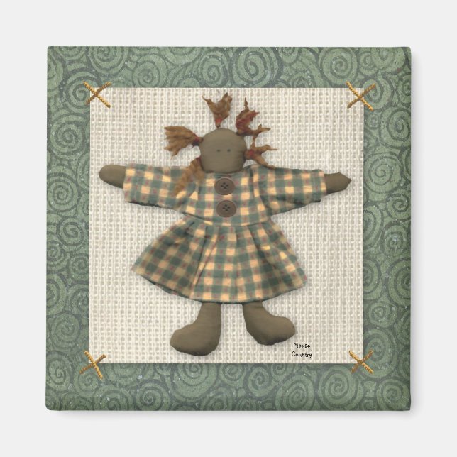 Primitive Doll Magnet (Front)