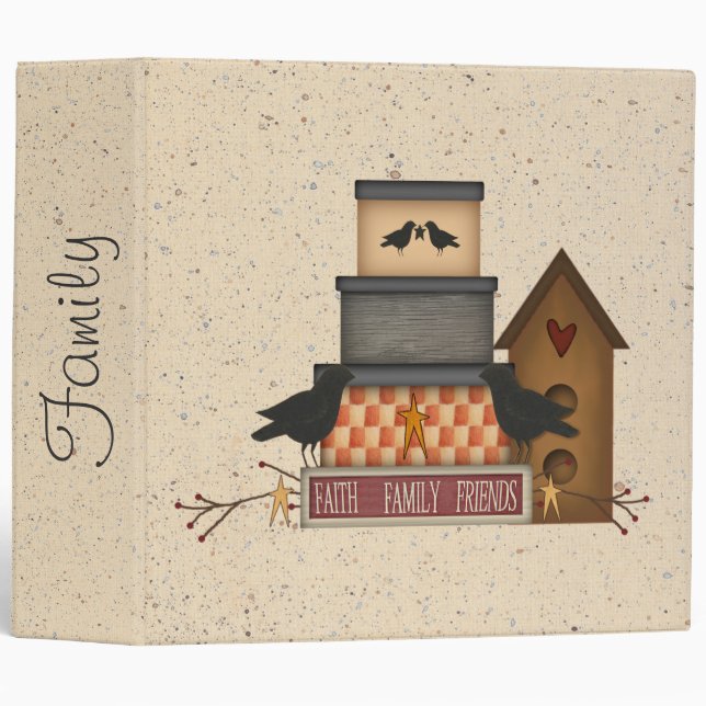 Primitive Faith Family Friends Album Binder (Front/Spine)