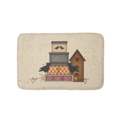 Primitive Faith Family Friends Bath Mat