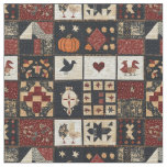 Primitive Farmhouse Appliqu&#233; &amp; Geometric Fabric