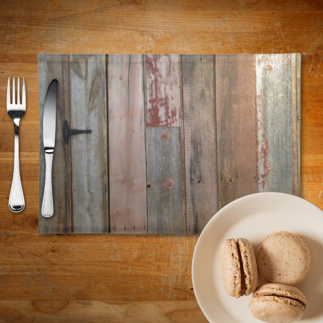 primitive farmhouse western country barn wood cloth placemat (primitive farmhouse western country barn wood cloth placemat)
