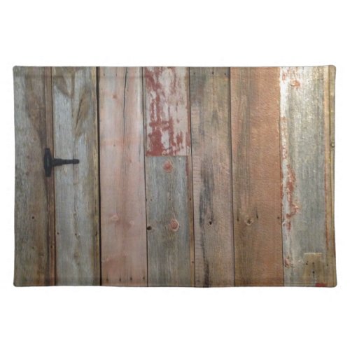 primitive farmhouse western country barn wood cloth placemat