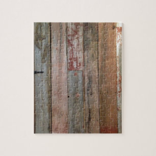 primitive farmhouse western country barn wood jigsaw puzzle