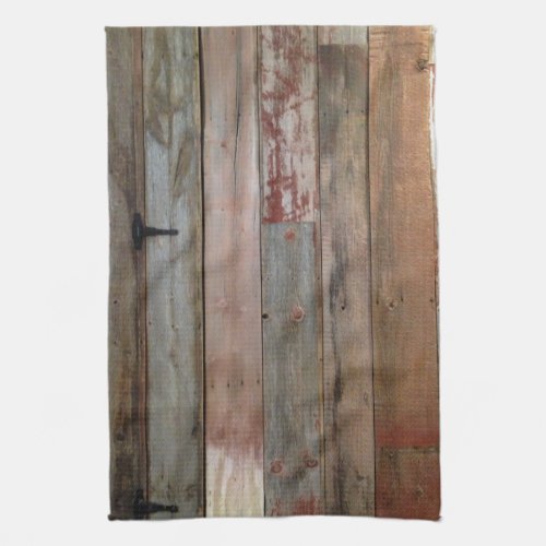 primitive farmhouse western country barn wood towel