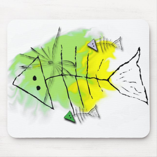 Primitive Fish Mousepad (Front)