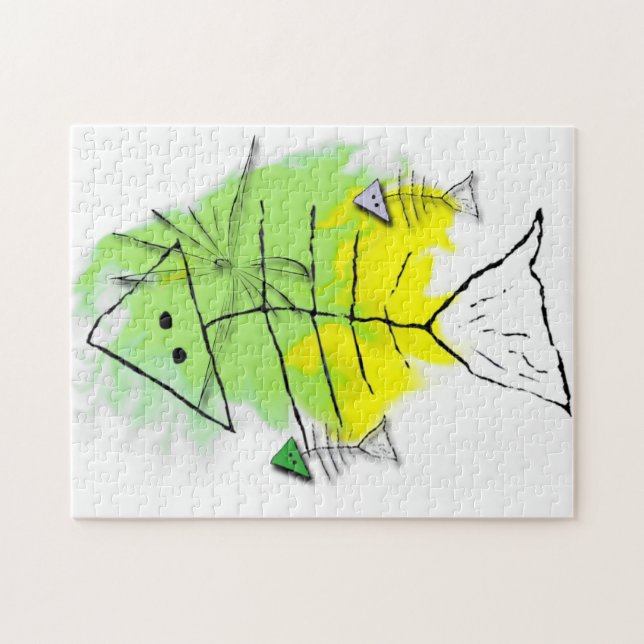 Primitive Fish Puzzle (Horizontal)