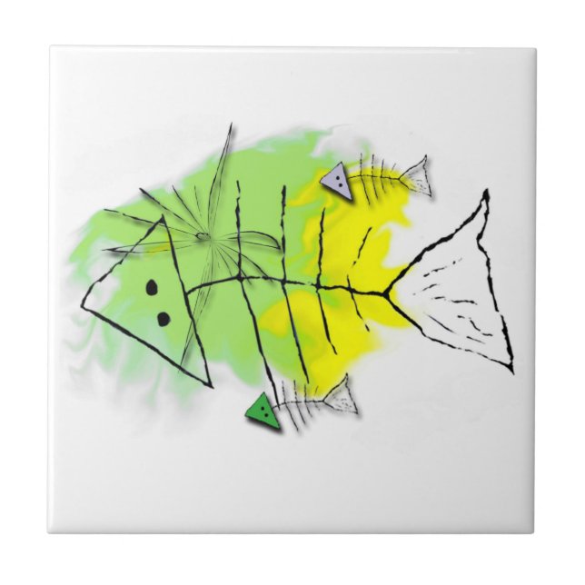 Primitive Fish Tile (Front)
