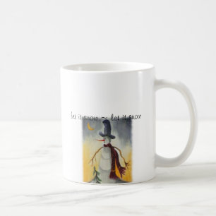 Primitive Folk Art Snowman Coffee Mug