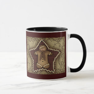 Primitive Gingerbread "Gingerberry" Mug