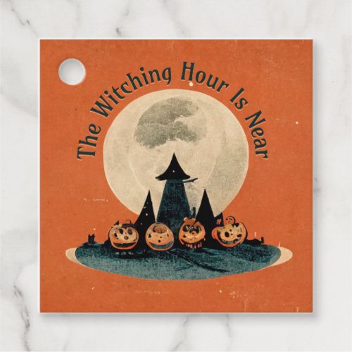 Primitive Halloween The Witching Hour Is Near  Favor Tags