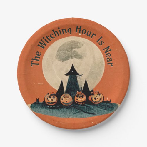 Primitive Halloween The Witching Hour Is Near  Paper Plates