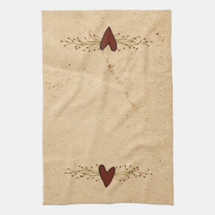 Primitive Heart Kitchen Towel