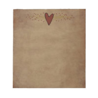 Primitive Heart Notepad