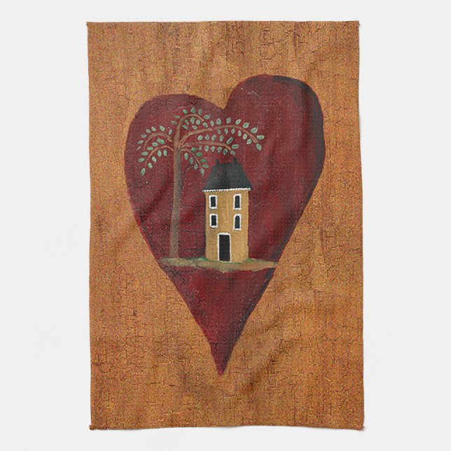 Primitive Heart Towel (Vertical)