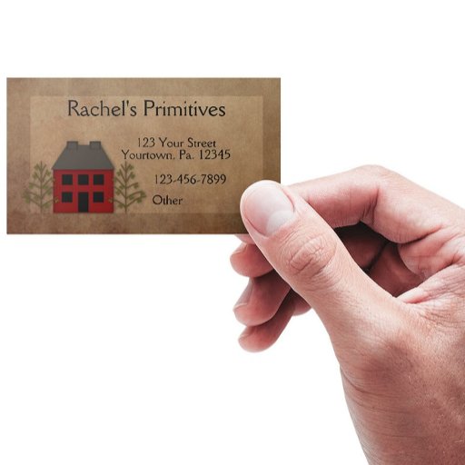 Customizable Primitive Home Business Card