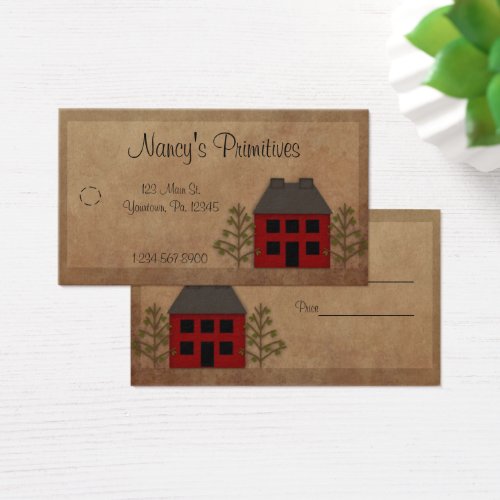 Primitive Home Hang Tag Business Card