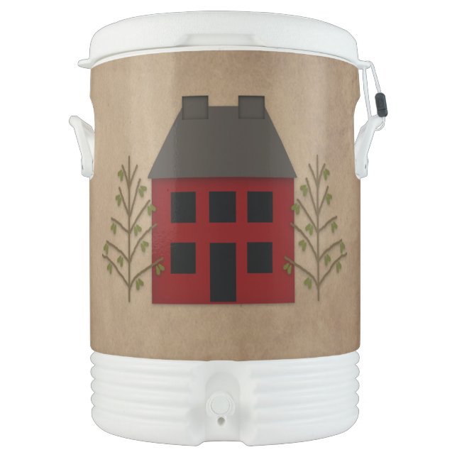 Primitive House Igloo Beverage Cooler (Front)