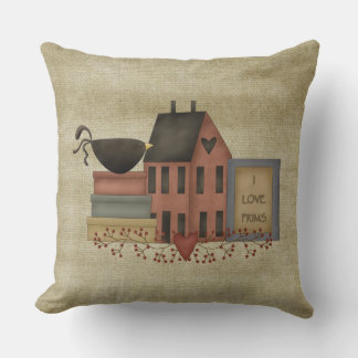 Primitive "I Love Prims" Pillow