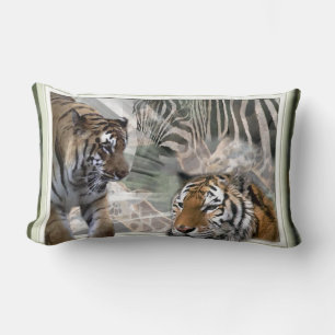Primitive Jungle Print Lumbar Pillow