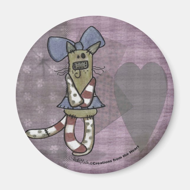 Primitive Kitty Magnet (Front)