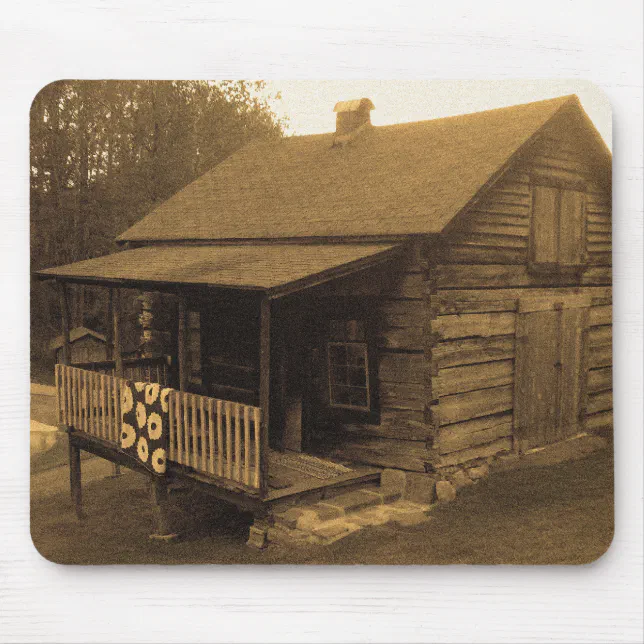 Primitive Log Cabin Mouse Pad | Zazzle