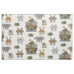 Primitive Noahs Ark Animals Fabric
