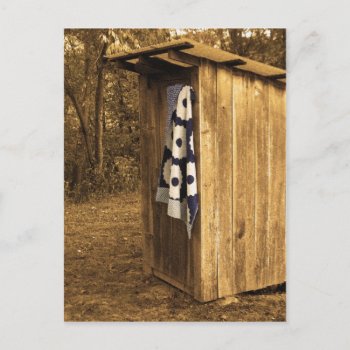 Primitive Outhouse Postcard by broadhead077 at Zazzle