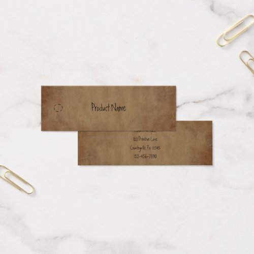 Primitive Paper Hang Tag Business Card Template