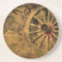 Primitive Rustic Western Country Wagon Wheel Coaster