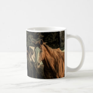 Primitive rustic western country wild horse coffee mug