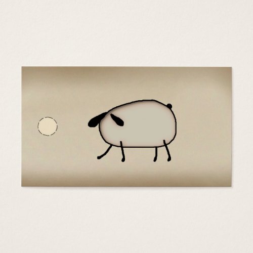 Primitive Sheep Hang Tag