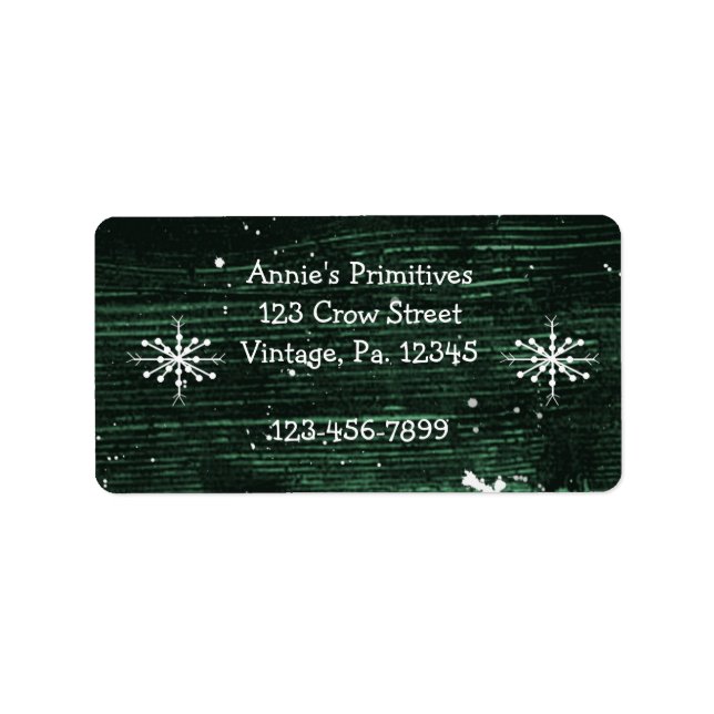 Primitive Snowflakes Label (Front)