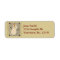Primitive Snowman Address Label
