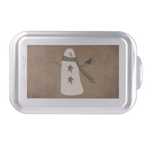 Primitive Snowman Cake Pan