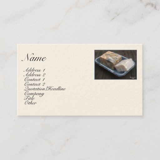 Customizable Primitive Soaps Profile Card Business Card Templates