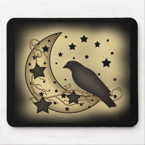 Primitive Starlight Crow Mousepad