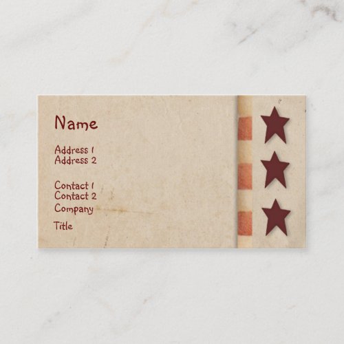 Primitive Stars Business Card