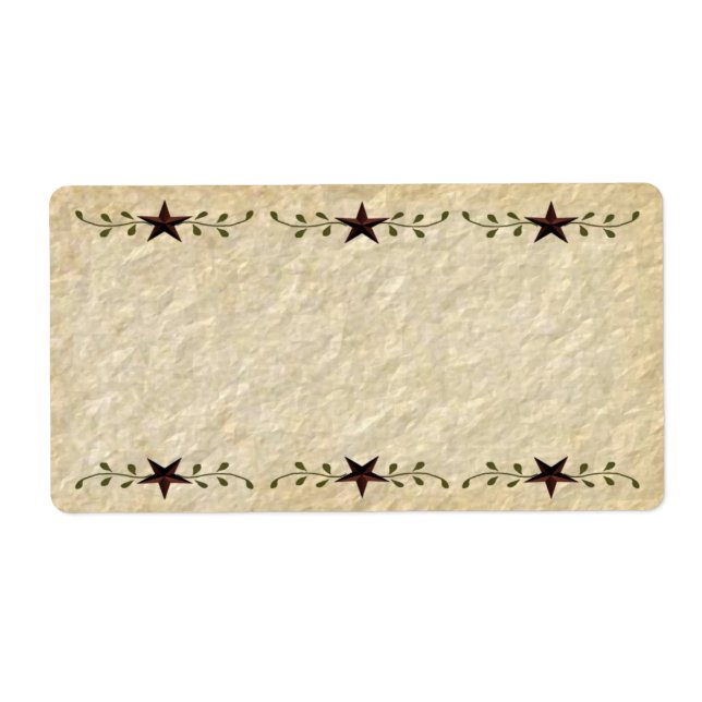 Primitive Stars Product Labels (Front)