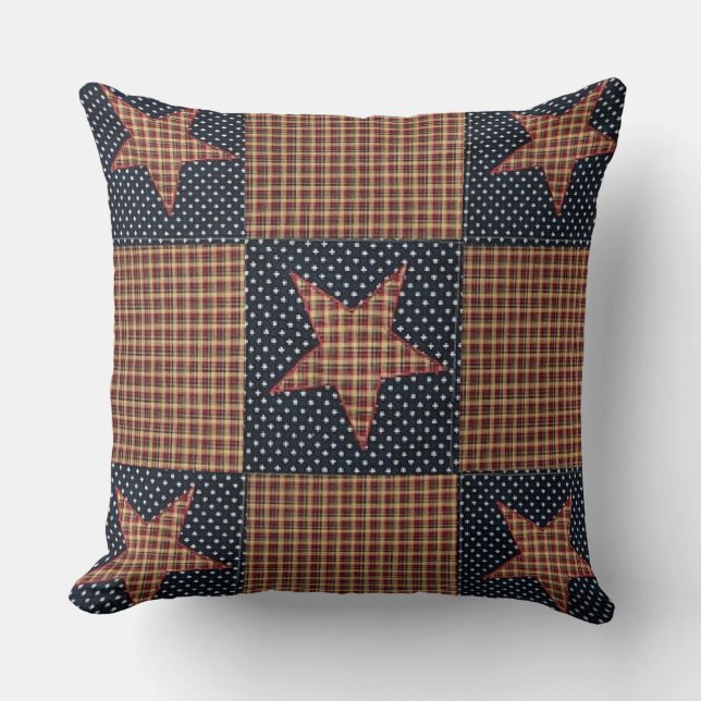 "Primitive Style/Home" THROW PILLOW (Front)