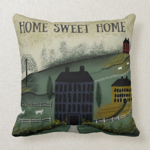"Primitive Style/Home" THROW PILLOW