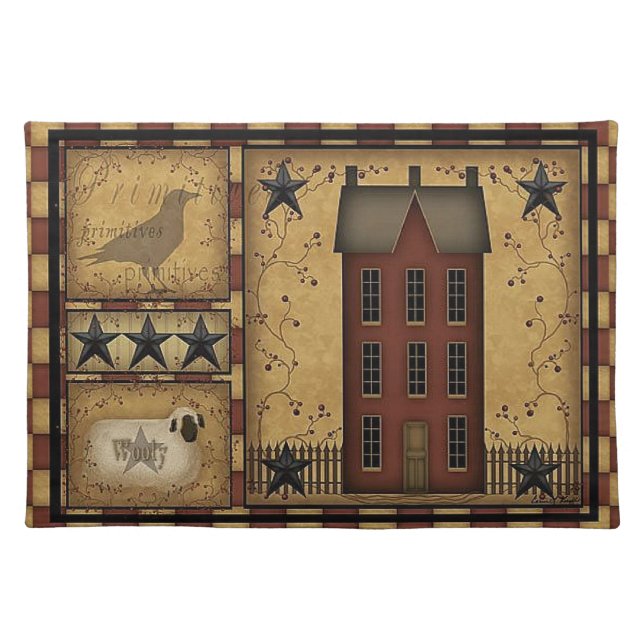 "Primitive Style" Placemat (Front)