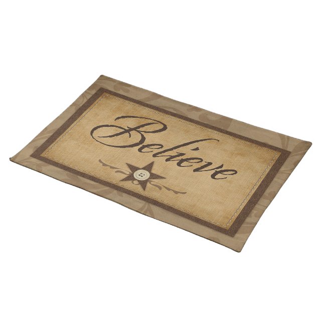 "Primitive Style" PLACEMAT (On Table)