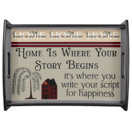 "Primitive Style" SERVING TRAY