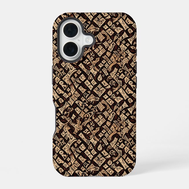 Primitive Tan and Back Design Iphone Case (Back)