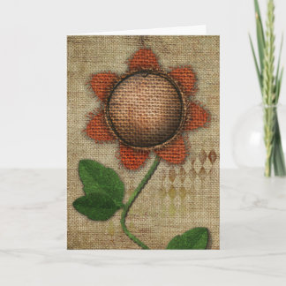 Primitive Thank You Greeting Card