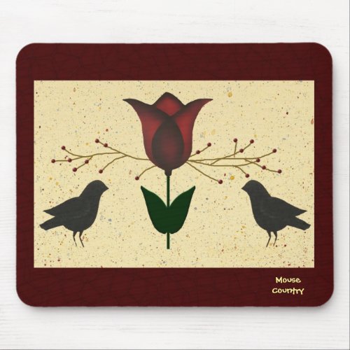 Primitive Tulip Mousepad