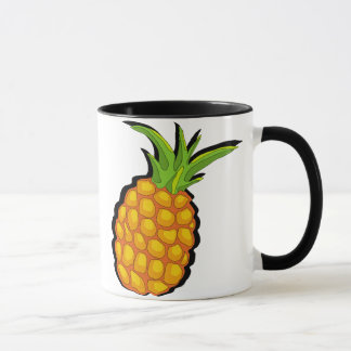 primitive vivid pineapple mug